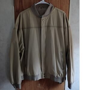 VNTG Arnold Palmer Khaki Golf Windbreaker XL Dadcore Preppy Heritage Sportswear